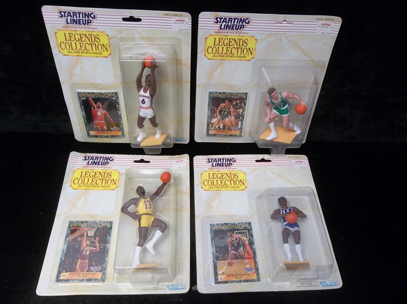 1989 Kenner SLU “Legends Collection”- 4 Diff. Basketball