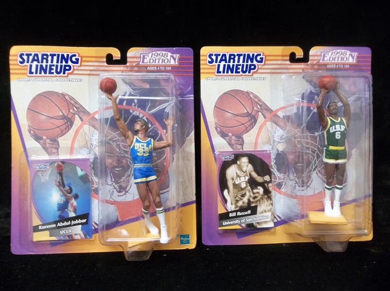1998 Hasbro SLU Basketball Figurines in Original Packaging- 2 Diff.
