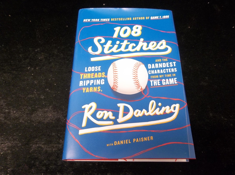 Auto’d. 2019 “108 Stitches, Loose Threads, Ripping Yarns, etc…” by Ron Darling with Daniel Paisner- Signed by Darling