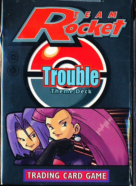 1999-00 Wizards of the Coast Pokemon Team Rocket Trouble Sealed Theme Deck