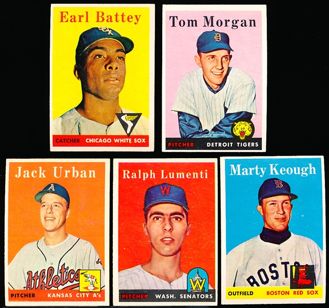 1958 Topps Baseball- 10 Diff