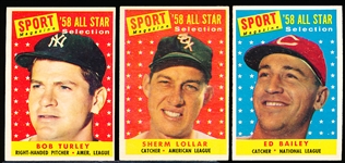 1958 Topps Bb- 3 Diff