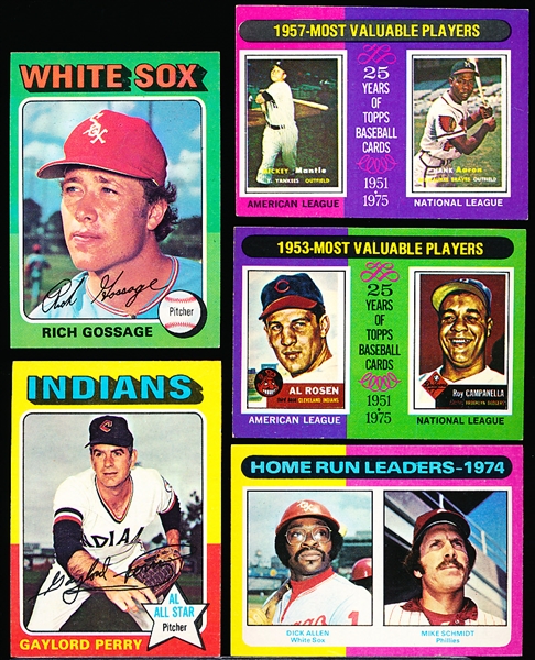 1975 Topps Bb Minis- 12 Stars