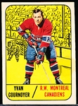 1967-68 Topps Hockey- #70 Yvan Cournoyer, Canadians