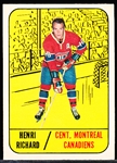1967-68 Topps Hockey- #72 Henri Richard, Montreal