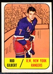 1967-68 Topps Hockey- #90 Rod Gilbert, Rangers