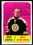 1967-68 Topps Hockey- #99 Gerry Cheevers, Bruins
