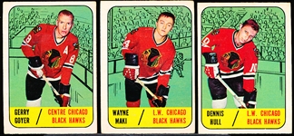 1967-68 Topps Hockey- 3 Diff