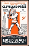 1930 Cleveland Indians Baseball Program- vs. Chicago White Sox