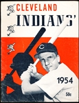 1954 Cleveland Indians Baseball Yearbook