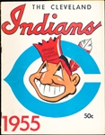 1955 Cleveland Indians Baseball Yearbook (Big League Books Version)- American League Champion Crown Cover! 
