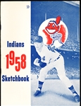 1958 Cleveland Indians Baseball Yearbook