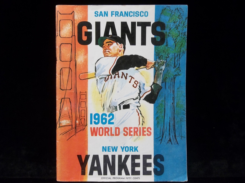 October 16, 1962 New York Yankees @ San Francisco Giants MLB Program- Game 7