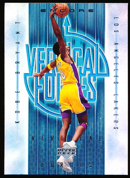 2000-01 Upper Deck Encore Bskbl. “Vertical Forces” #VF1 Kobe Bryant, Lakers