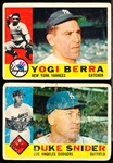 1960 Topps Bb- 2 Cards