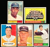 1961 Topps Bb- 5 Diff