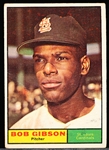 1961 Topps Bb- #211 Bob Gibson, Cardinals