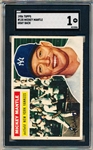 1956 Topps Baseball- #135 Mickey Mantle, Yankees- SGC 1 (Poor)- Gray back
