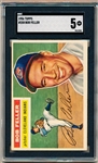1956 Topps Baseball- #200 Bob Feller, Cleveland- SGC 5 (Ex)