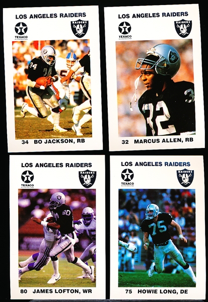 1988 Los Angeles Raiders NFL Police Set of 12 Cards