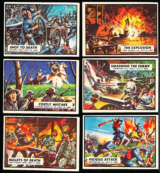 1965 A & BC “Civil War News”- 6 Diff.