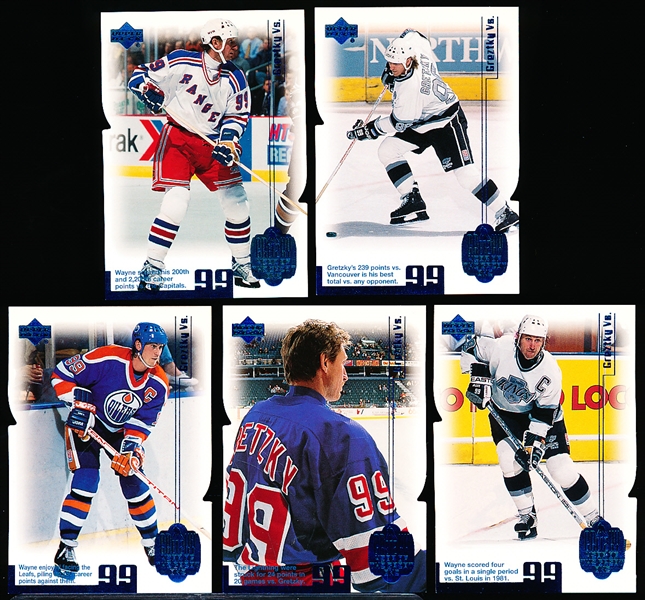 1999 Upper Deck Wayne Gretzky Living Legend Hockey “Year of the Great One Die-Cuts”- 10 Diff.