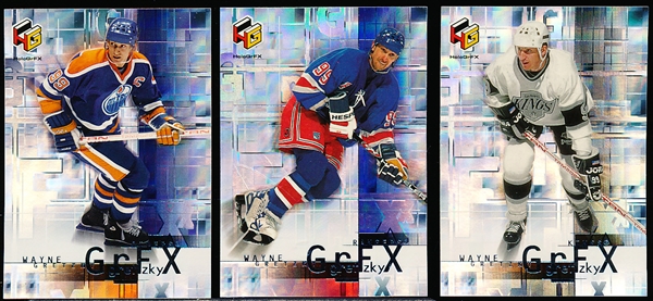 1999-00 Upper Deck HoloGrFX Hockey “Wayne Gretzky GrFX”- 1 Complete Set of 15 Cards