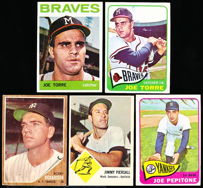 Five Baseball Cards