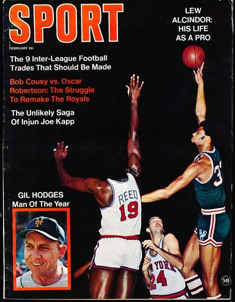 February 1970 Sport Magazine Bskbl.- Lew Alcindor Cover