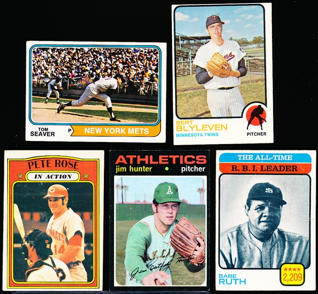 Five Baseball Cards