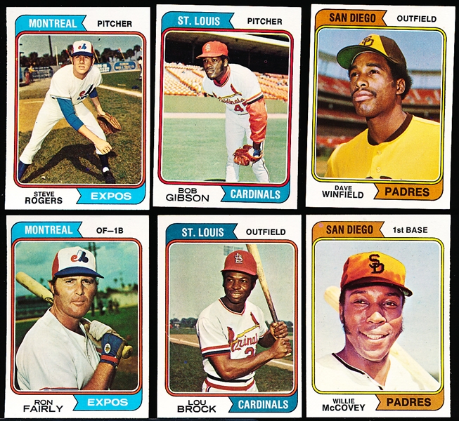 1974 Topps Bb- 48 Diff Cardinals, Padres and Expos