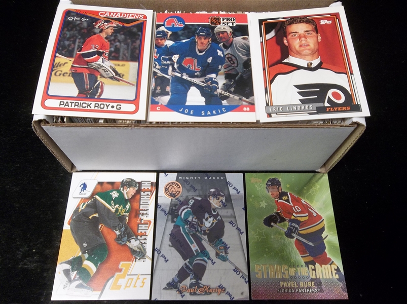 Hockey Star Card Lot- 350 Asst Stars- Mostly 1980’s thru 2000’s