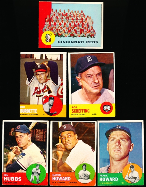 1963 Topps Bb- 6 Diff