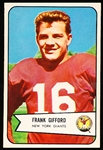 1954 Bowman Football- #55 Frank Gifford, Giants