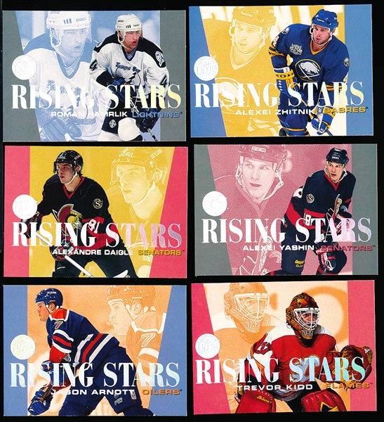 1995-96 Ultra Hockey- Rising Stars Iserts- 6 Diff