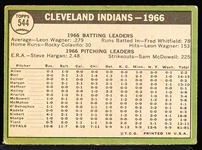 1967 Topps Bb Hi#- #544 Cleveland Indians