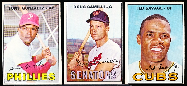1967 Topps Bb Hi#’s- 3 Diff