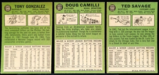 1967 Topps Bb Hi#’s- 3 Diff