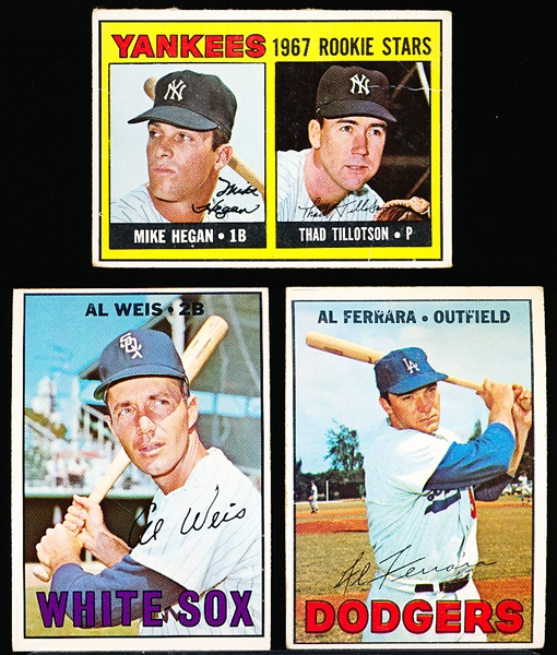 1967 Topps Bb Hi#’s- 3 Diff