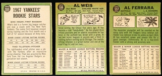 1967 Topps Bb Hi#’s- 3 Diff
