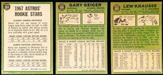1967 Topps Bb Hi#’s- 3 Diff