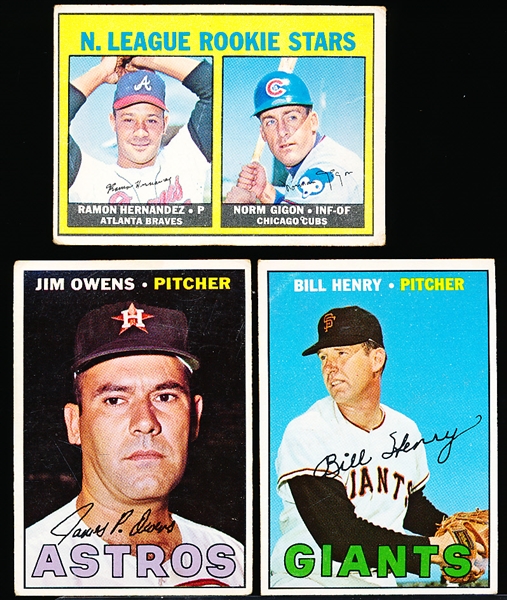 1967 Topps Bb Hi#’s- 3 Diff