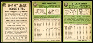 1967 Topps Bb Hi#’s- 3 Diff