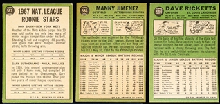 1967 Topps Bb Hi#’s- 3 Diff
