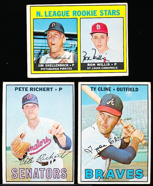 1967 Topps Bb Hi#’s- 3 Diff