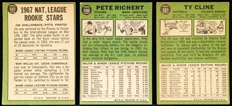 1967 Topps Bb Hi#’s- 3 Diff