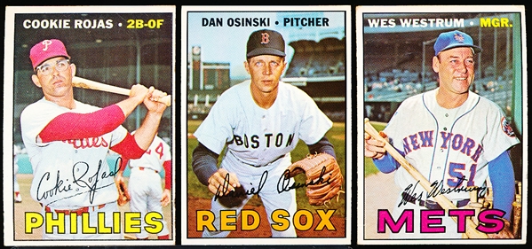 1967 Topps Bb Hi#’s- 3 Diff