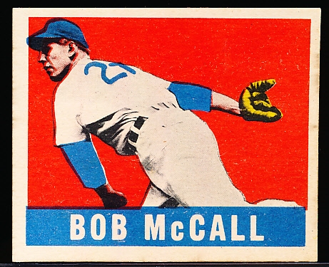 1948/49 Leaf Bb- #57 Bob McCall, Cubs