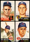1953 Topps Bb- 4 Diff