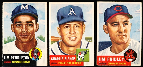 1953 Topps Bb- 3 Diff